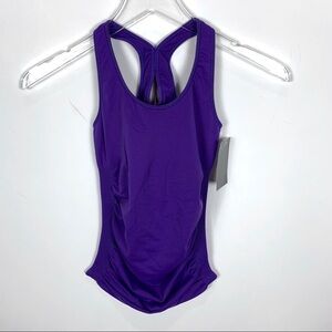 Nux racerback tank top purple